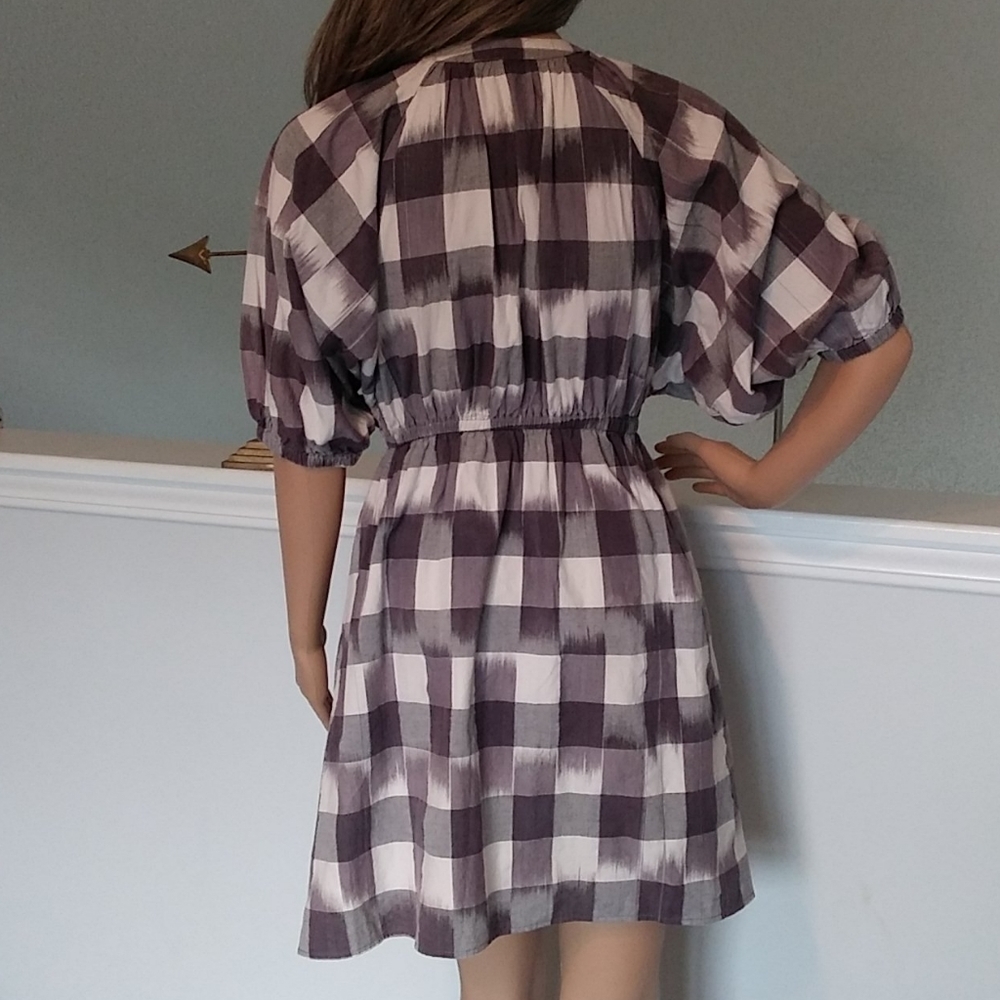 Steven Alan Authentic bleeding plaid‎ shirt dress - Picture 6 of 15
